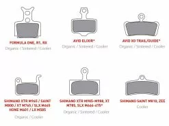PASTILLAS ON OFF PARA SRAM RED/LEVEL ULTIMATE ORGANICA