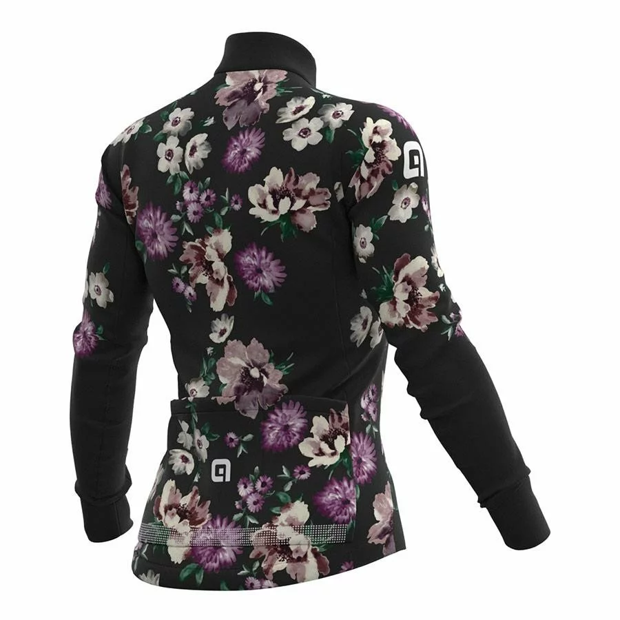 MAILLOT ALE FIORI MANGA LARGA NEGRO MUJER 4 MAILLOT ALE FIORI MANGA LARGA NEGRO MUJER - Imagen 2