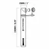 BOMBA AIRE BLACKBURN AIRSTIK SL 2 BOMBA AIRE BLACKBURN AIRSTIK SL -BICICLETAS Tienda de ventas bbn airstik sl mini pump dims