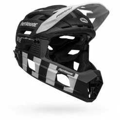 BELL SUPER AIR SPHERICAL 14 BELL SUPER AIR SPHERICAL -BICICLETAS Tienda de ventas bell super air r spherical mountain bike helmet fasthouse matte black white front right
