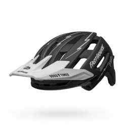 BELL SUPER AIR SPHERICAL 16 BELL SUPER AIR SPHERICAL -BICICLETAS Tienda de ventas bell super air r spherical mountain bike helmet fasthouse matte black white no chinbar front left