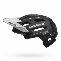 BELL SUPER AIR SPHERICAL 19 BELL SUPER AIR SPHERICAL -BICICLETAS Tienda de ventas bell super air r spherical mountain bike helmet fasthouse matte black white no chinbar left