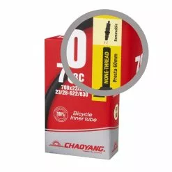CAMARA CHAOYANG 700x23/28C PRESTA 48MM VALVULA NEGRA