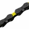 KMC DLC 12 VELOCIDADES 126 ESLABONES COLOR NEGRO-AMARILLO -BICICLETAS Tienda de ventas dlc 0003 dlc12dlc yellow