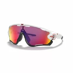 OAKLEY JAWBREAKER POLISHED WHITE LENTE PRIZM ROAD