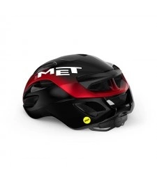 Met Casco Rivale Mips Negro/Rojo Metalico Br 52-56