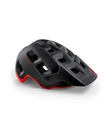 Met Casco Terranova Negro/Rojo Mate Brillo 56-58cm