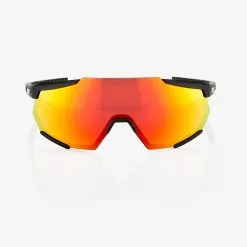 GAFAS 100% RACETRAP SOFT TACT BLACK LENTE HIPER ROJA+TRASP -BICICLETAS Tienda de ventas race2
