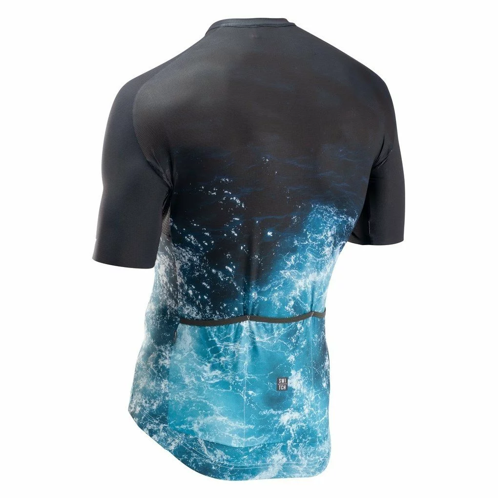 MAILLOT NORTHWAVE WATER DROP M/C BLACK/BLUE 4 MAILLOT NORTHWAVE WATER DROP M/C BLACK/BLUE - Imagen 2
